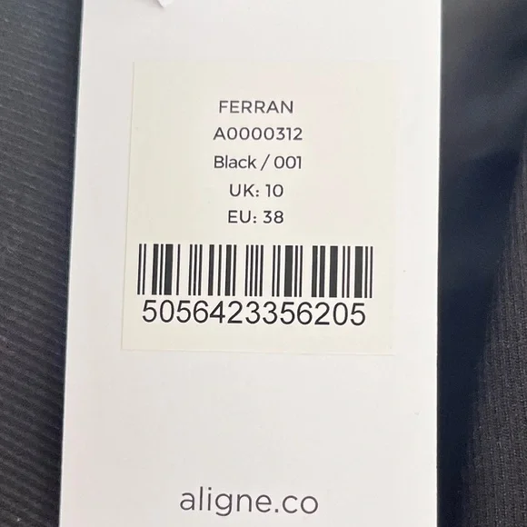 New Aligne Ferran Black tie waist jacket blazer sports coat workwear - Picture 5 of 9